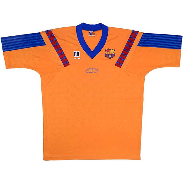 Tailandia Camiseta Barcelona Segunda equipo Retro 1991 1992 Naranja